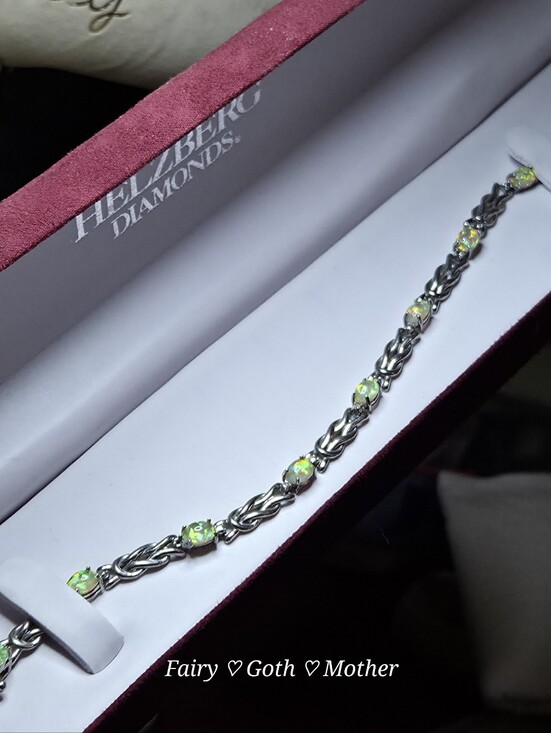 Helzberg Diamonds Jewelry - Vintage Magic! Helzberg Diamonds Fancy Designer Opal & Sterling Bracelet